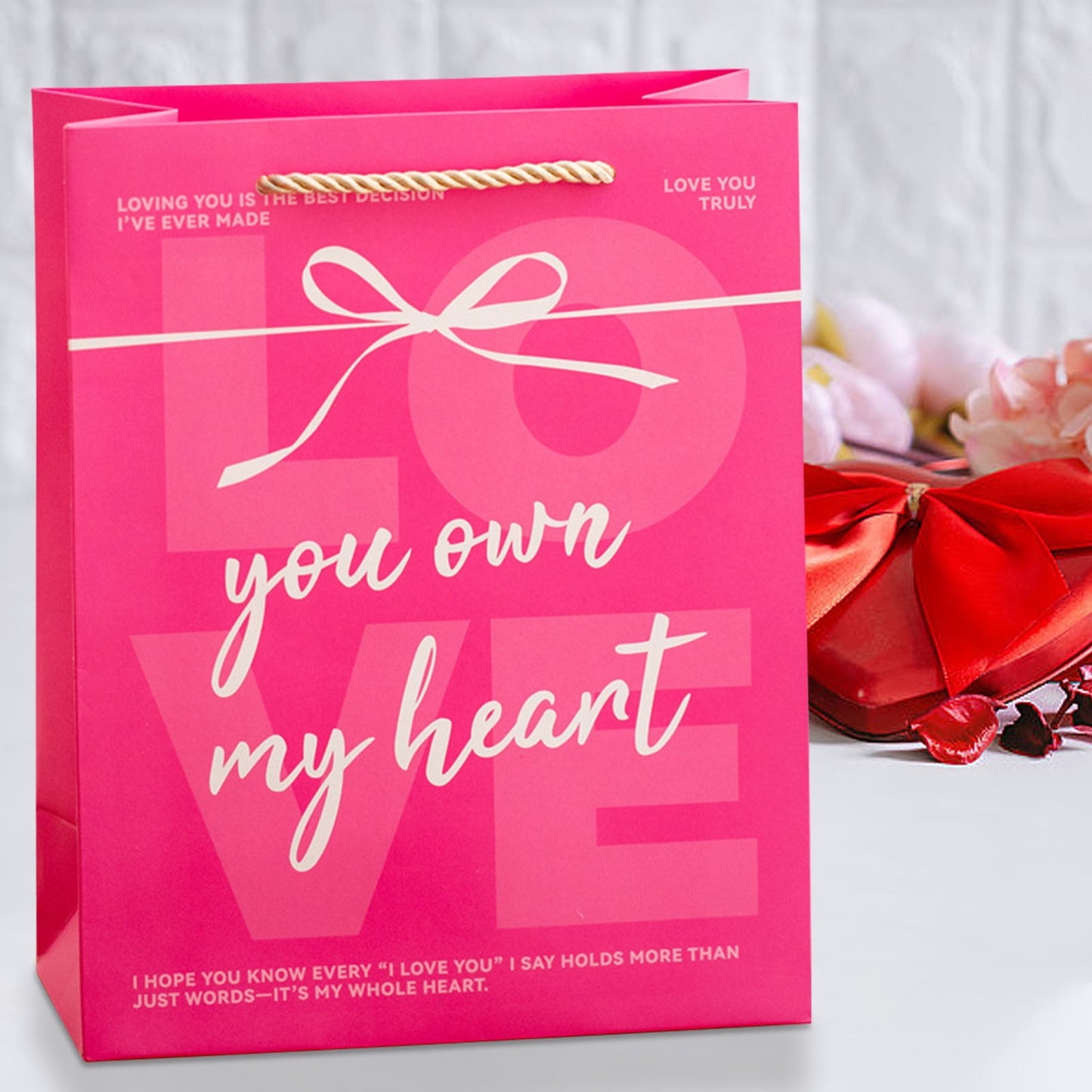 Valentine Gifts for Men Romantic Gift Bags For Couples To Exchange Gifts And Tote Bags