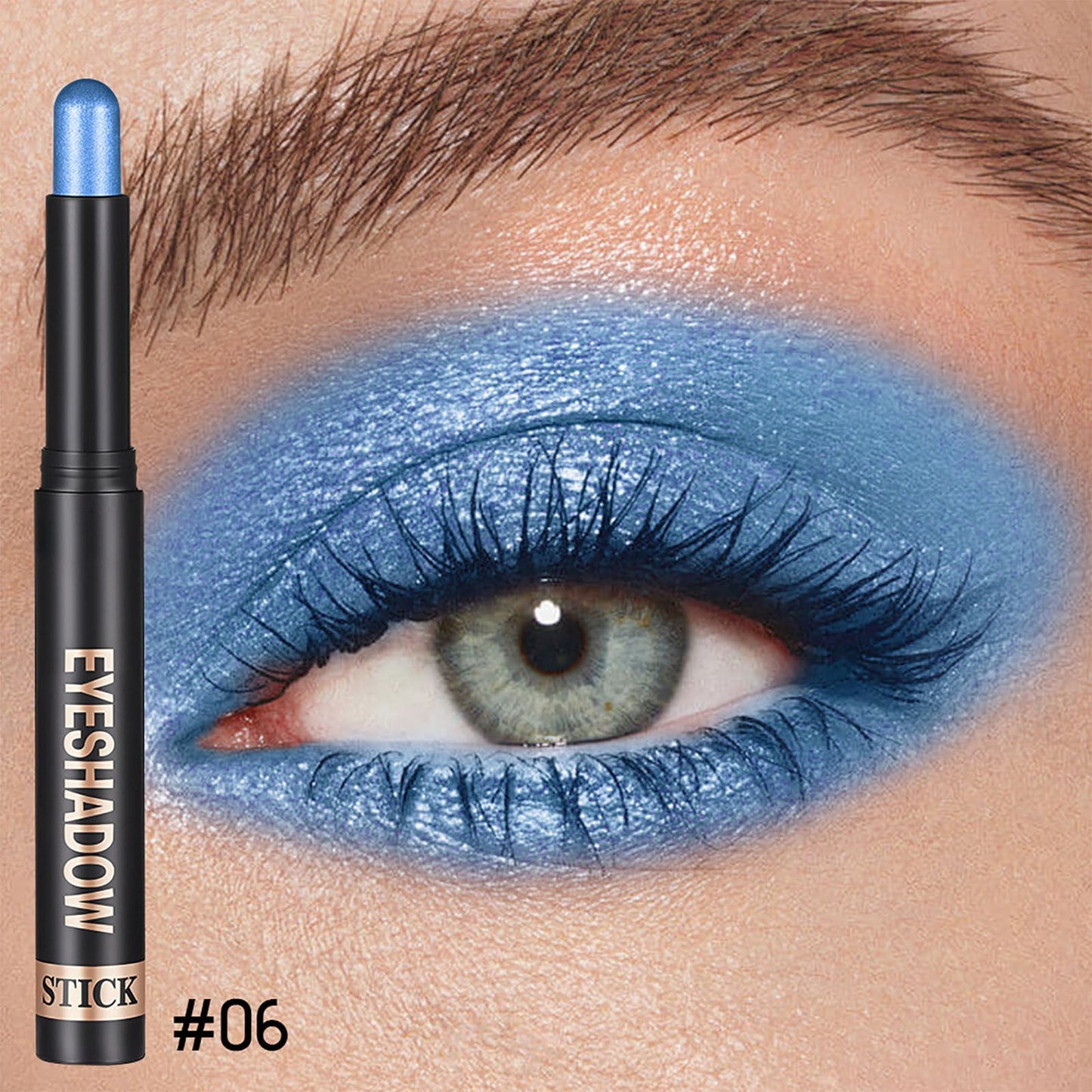Waterproof Cream Eyeshadow Stick for Older Women- High Pigmented Matte Nude Eye Shadow Sticks,Longlating Blendable Eyes Crayon Eyeshadow,Hypoallergenic Eye Brightener Stick