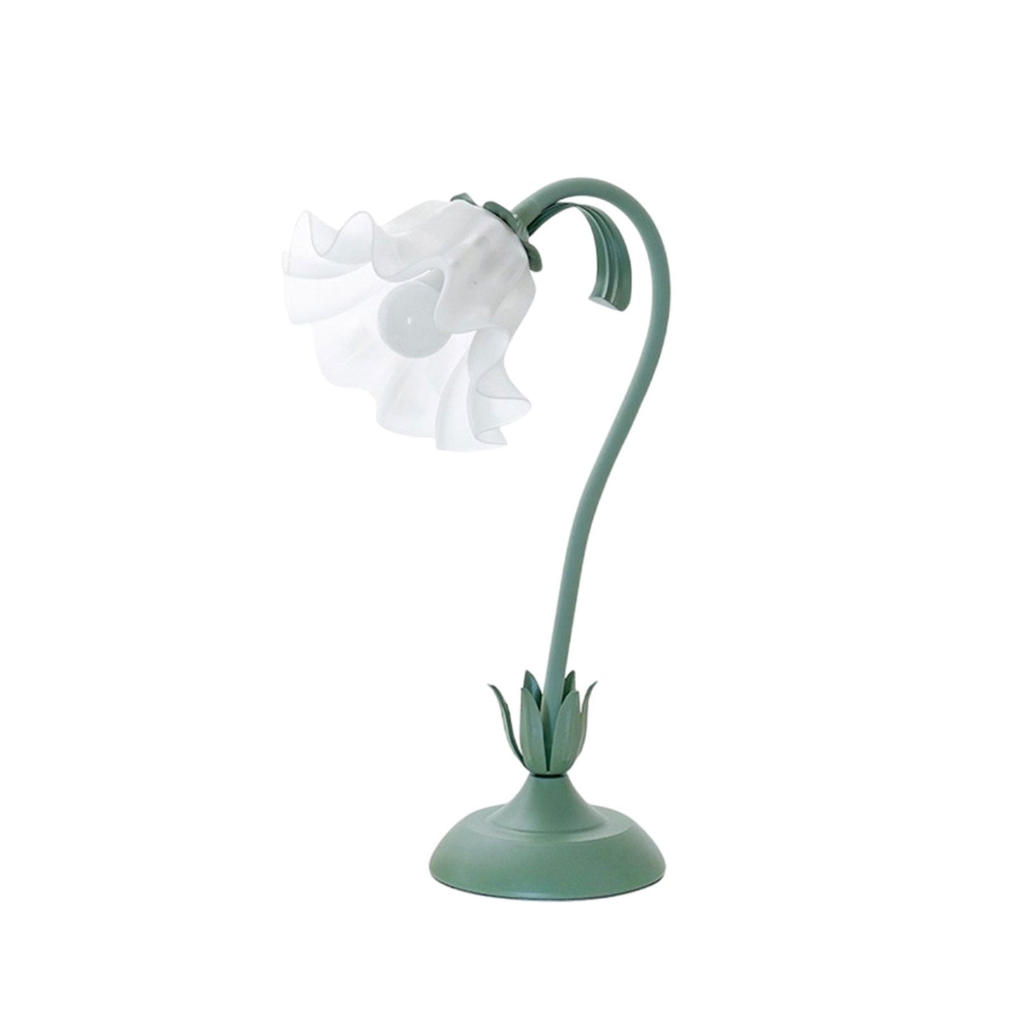Flower Table Lamp, Bedside Lamp, Flower Lamp, Three-Color Mode, Living Room Bedroom Room Lighting Table Lamp, Home Decor (Green)