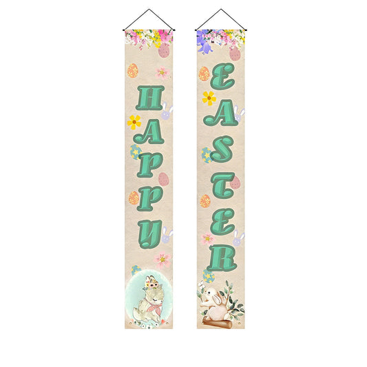 Easter Decor Easter Egg And Bunny Themed Couplets Suitable For Decorating Home Shops And Event Venues During Easter Suitable For Door Decorations