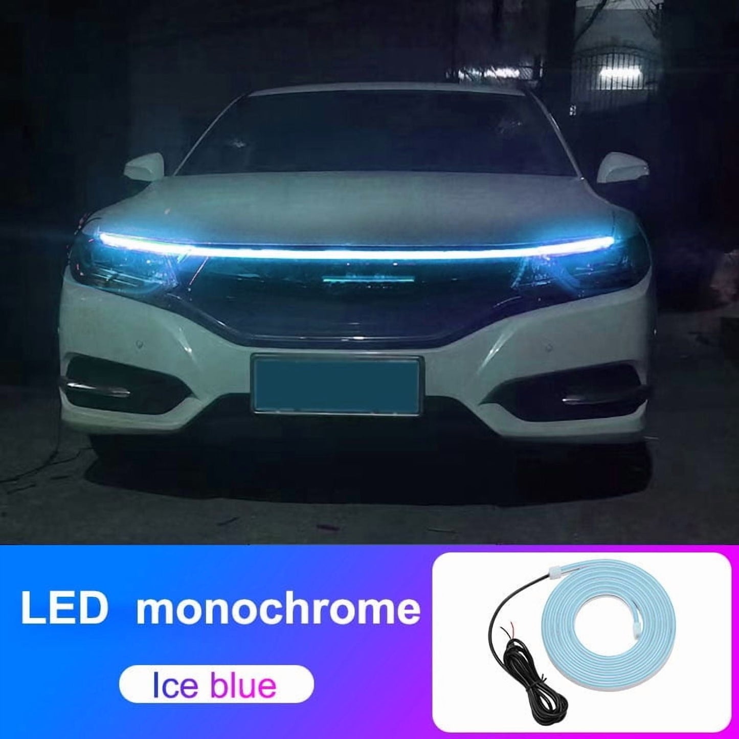 Car Hood Light Strip LED Hood Light Strip Under Hood Light, Flexible Waterproof Automotive Engines Hood Gaps Light For Cars, Trucks & SUVs, Ideal For Truck Mods & Exterior Grill Decor