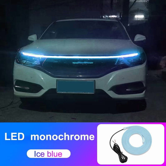 Car Hood Light Strip LED Hood Light Strip Under Hood Light, Flexible Waterproof Automotive Engines Hood Gaps Light For Cars, Trucks & SUVs, Ideal For Truck Mods & Exterior Grill Decor