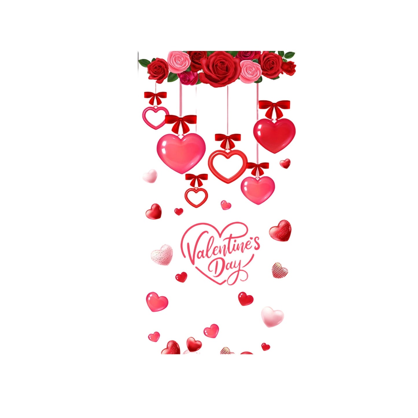 Valentines Stickers Valentines Day Decorative Stickers Sweet Gift Box Window Stickers For Shopping Mall Display Windows