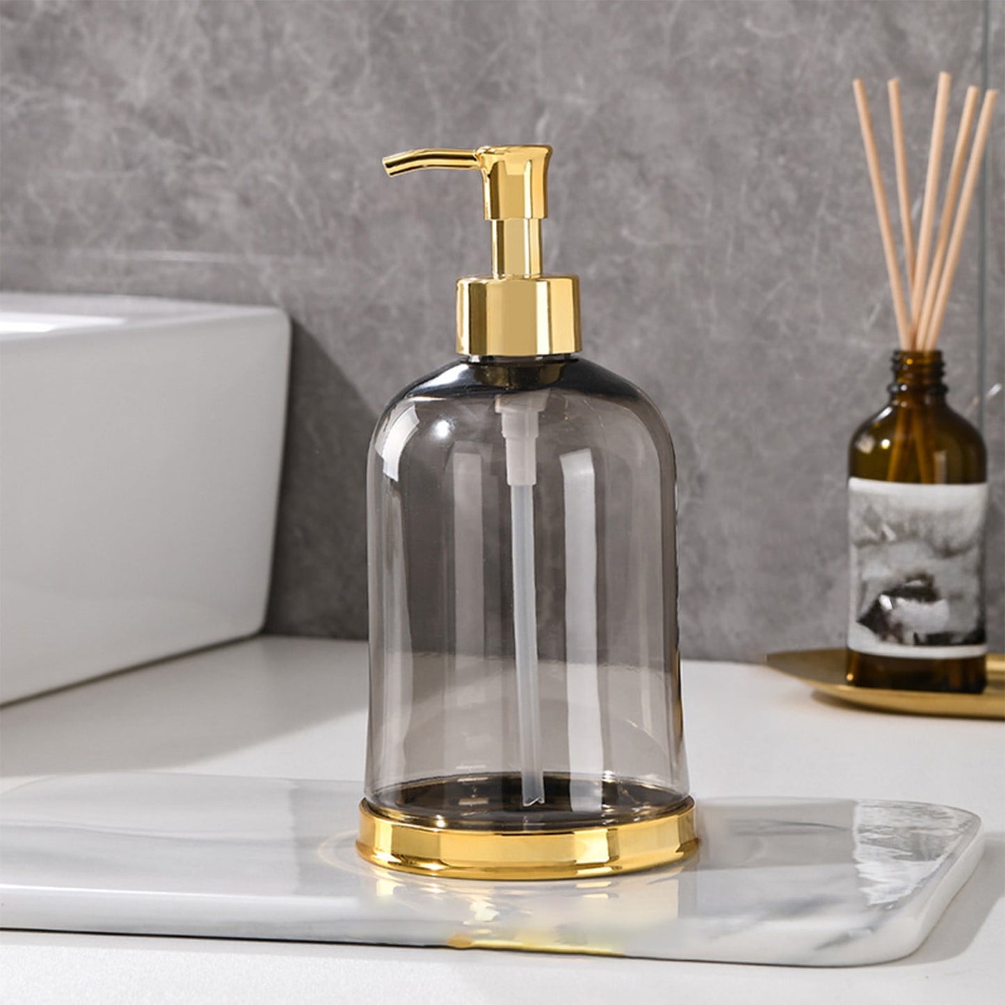 Soap Dispenser Bathroom,450ml Hand Soap Dispenser,Fall Soap Dispenser,Good Looking Hands Sanitizer Bottle Bathroom Kitchen Toilet Hand Wash Station Supplies