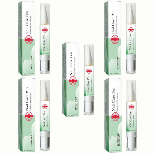 5Pcs Nail Nutritional Oil Pen Liquid, Nail Cuticle Oil Pen, Plant-Based Nail Oil with Vitamin E Nail, Damaged Nails Repair Serum for Repairing Cracked & the Dry Cuticle, 4ml