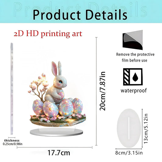 Easter Decor Easter Visual 2D Table Decoration For Home Living Room And Bedroom Festival Tabletop Ornaments
