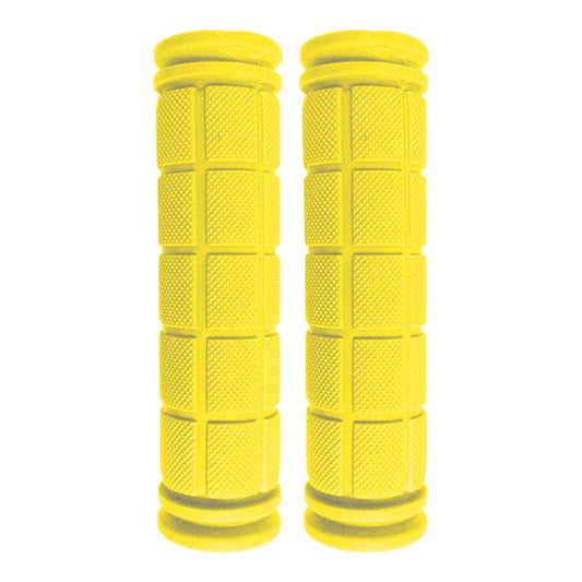 Scooter Grips,Handlebar Cover Color Soft Rubber Handlebar Cover Accessories,1 Pair Bike Handlebar Grips,Non-Slip Comfortable Rubber Mushroom Bicycle Grips(Yellow 2pcs 5in)