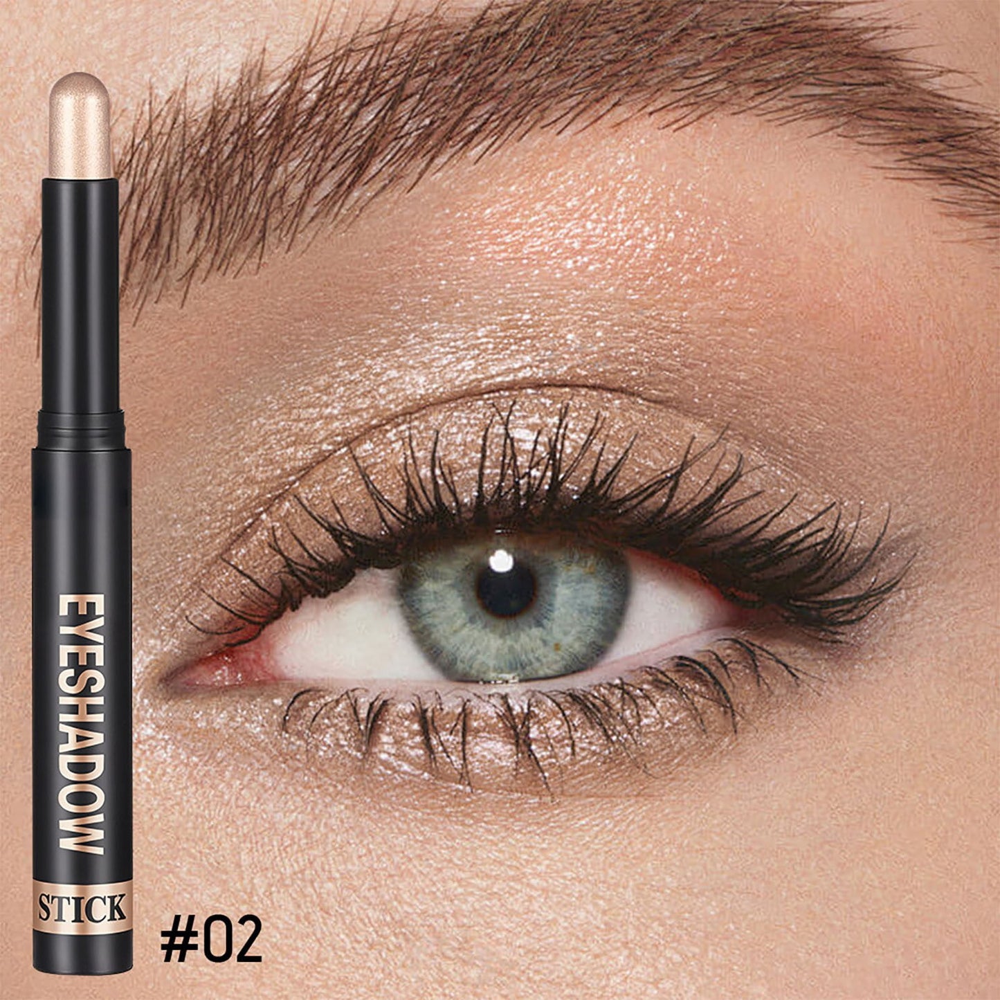 Waterproof Cream Eyeshadow Stick for Older Women- High Pigmented Matte Nude Eye Shadow Sticks,Longlating Blendable Eyes Crayon Eyeshadow,Hypoallergenic Eye Brightener Stick