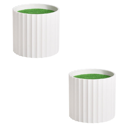 2Pc Plastic Flower Pots, Round Thickened Planters, Ideal for Small Plants