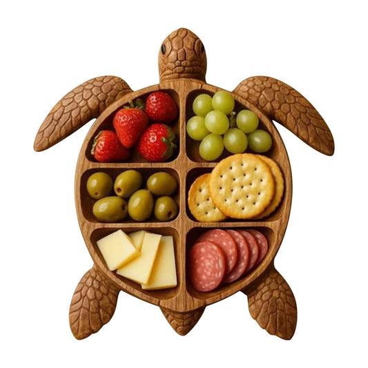 Turtle Serving Tray,Turtle Charcuterie Board,Turtle Platter,Turtle Charcuterie Platter, Themed Cheese Bread Board, Novelty Serving Tray Board for Cheese(Turtle 11in)
