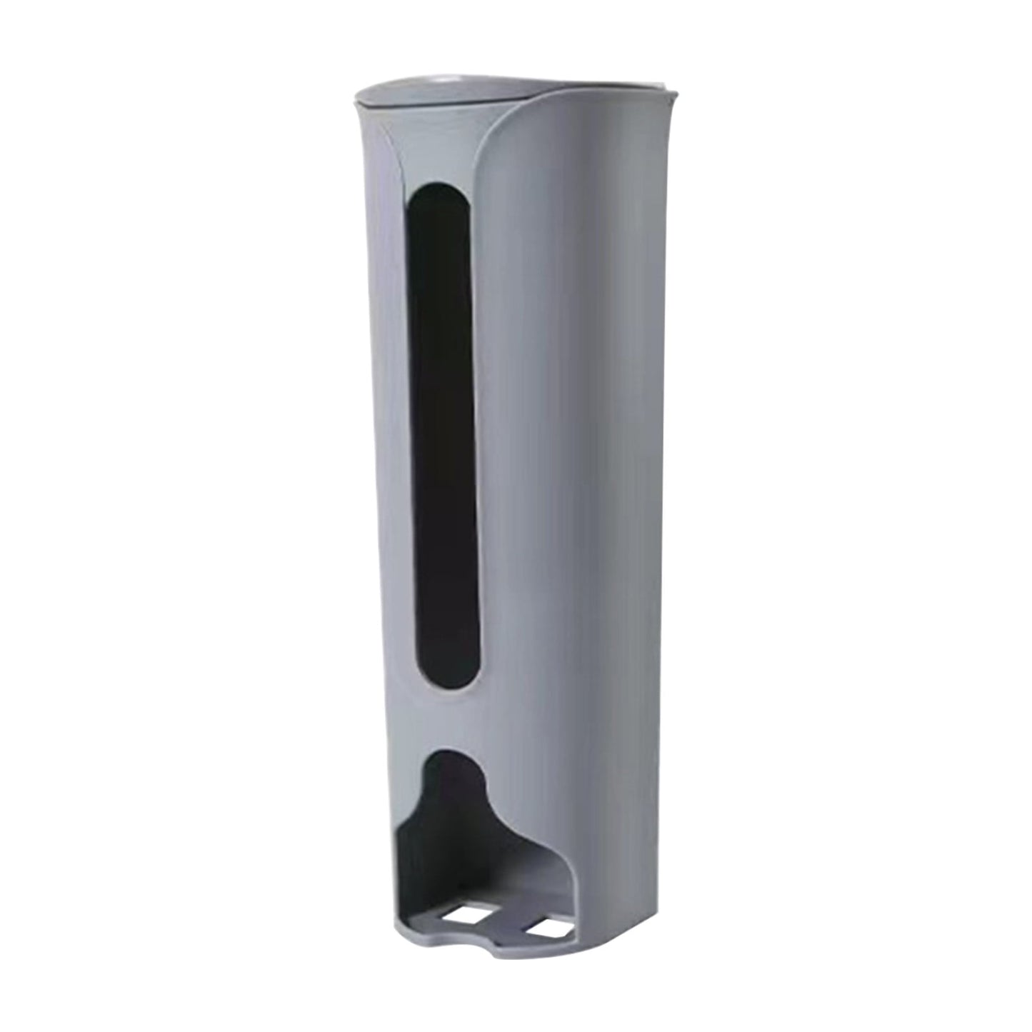 Grocery Bag Holder,Trash Bag Dispenser,Kitchen Plastic Bag Holder,Wall Mount Garbage Storage Bag Dispenser Hanging Trash Can with Cover for Plastic Bags(Gray 13*4in)from ANMUYUM