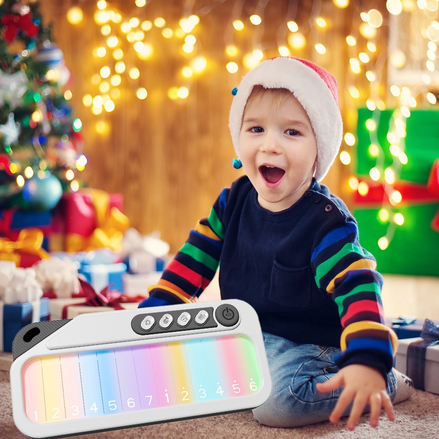 Kids Piano Keyboard For 3-7 Year Old,Music Keyboard Early Education Science And Education Music Toys,Children'S Pocket Electronic Piano,Piano Toy,Color Screen Touch Musical Instrument Toys