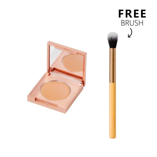 Color Corrector,Peach Color Corrector,Peach-Toned Corrector Stick,Colored Clay CC Undereye Corrector,Under Eye Concealer Color Corrector for Dark Circles with Brush,Long-lasting Waterproof(B)
