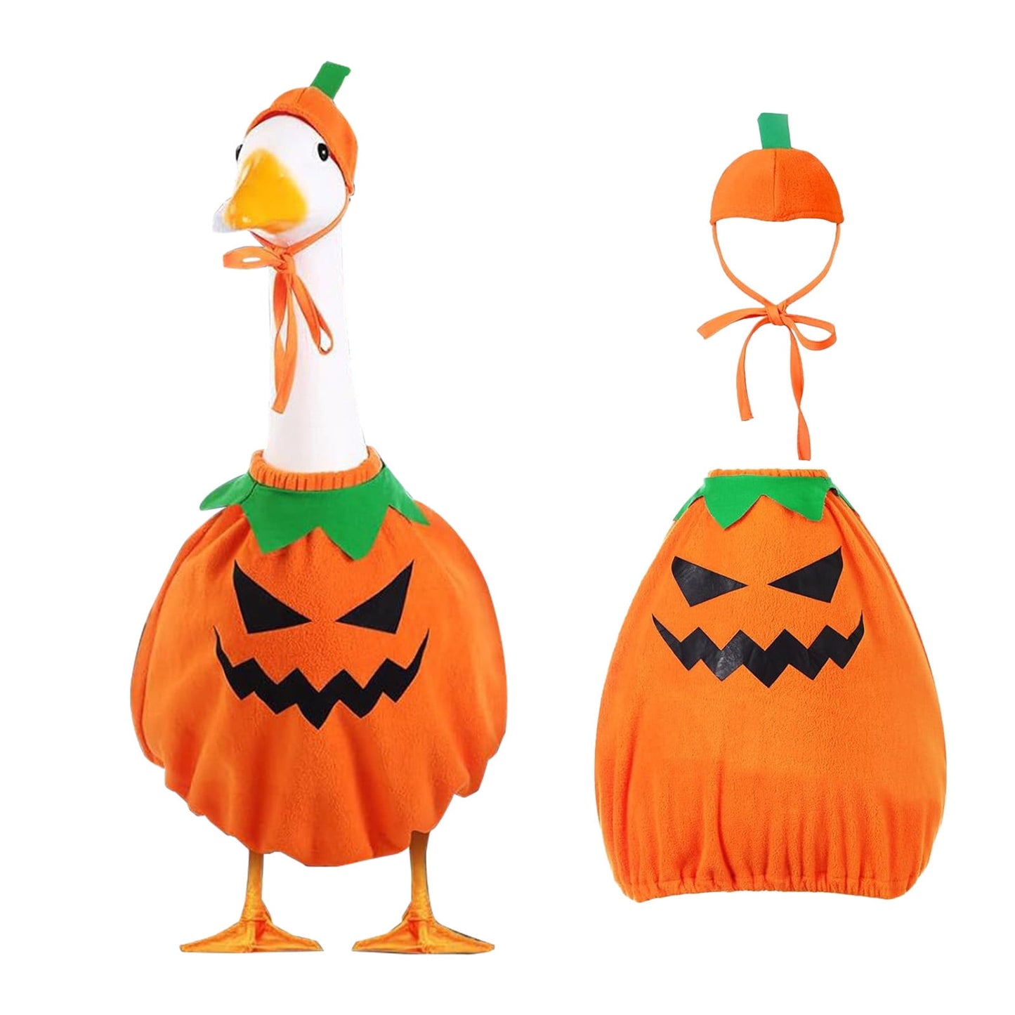 Halloween Porch Goose Outfit,Lawn Goose Outfits,Halloween Pumpkin Goose Outfit Porch Goose Clothes,Halloween Gooses Outfit,Clothes For High Cement For Plastic(Halloween Pumpkin C 23in)