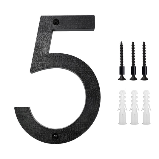 Address Numbers for House,Numbers for Address On House,House Address Numbers for Outside,5 Inch Modern Metal House Numbers Door Number House Address Letters And Numbers For Outside(#5 5in)