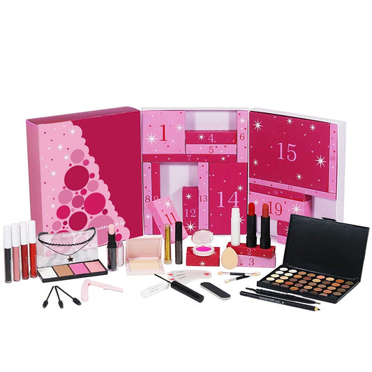 Makeup Advent Calendar 2025, 24 Days Christmas Countdown Calendar Surprise Gift, Xmas Cosmetic Starter Gift Box for Teens Girls Women  Makeup Set with 24 Beauty Boxes