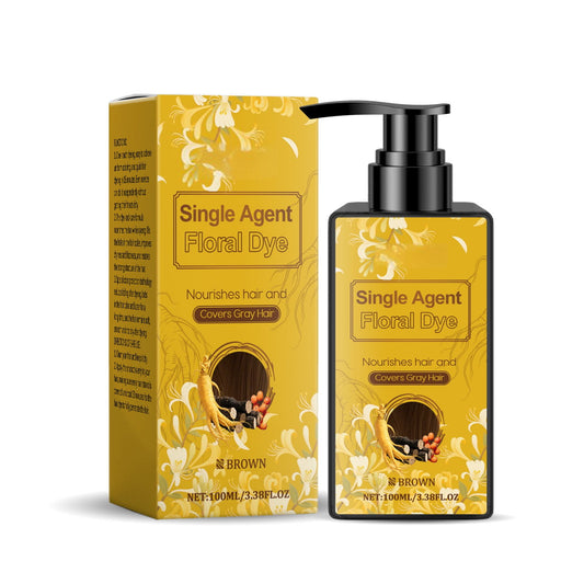 Hair Shampoo,Shampoo for Thinning Hair,Nourishing Plant-Based Hair Color Long-Lasting Natural Hair Color Shampoo,Hair Dye Shampoo for Women & Men,For Gray Coverage Instant Effect(Brown)
