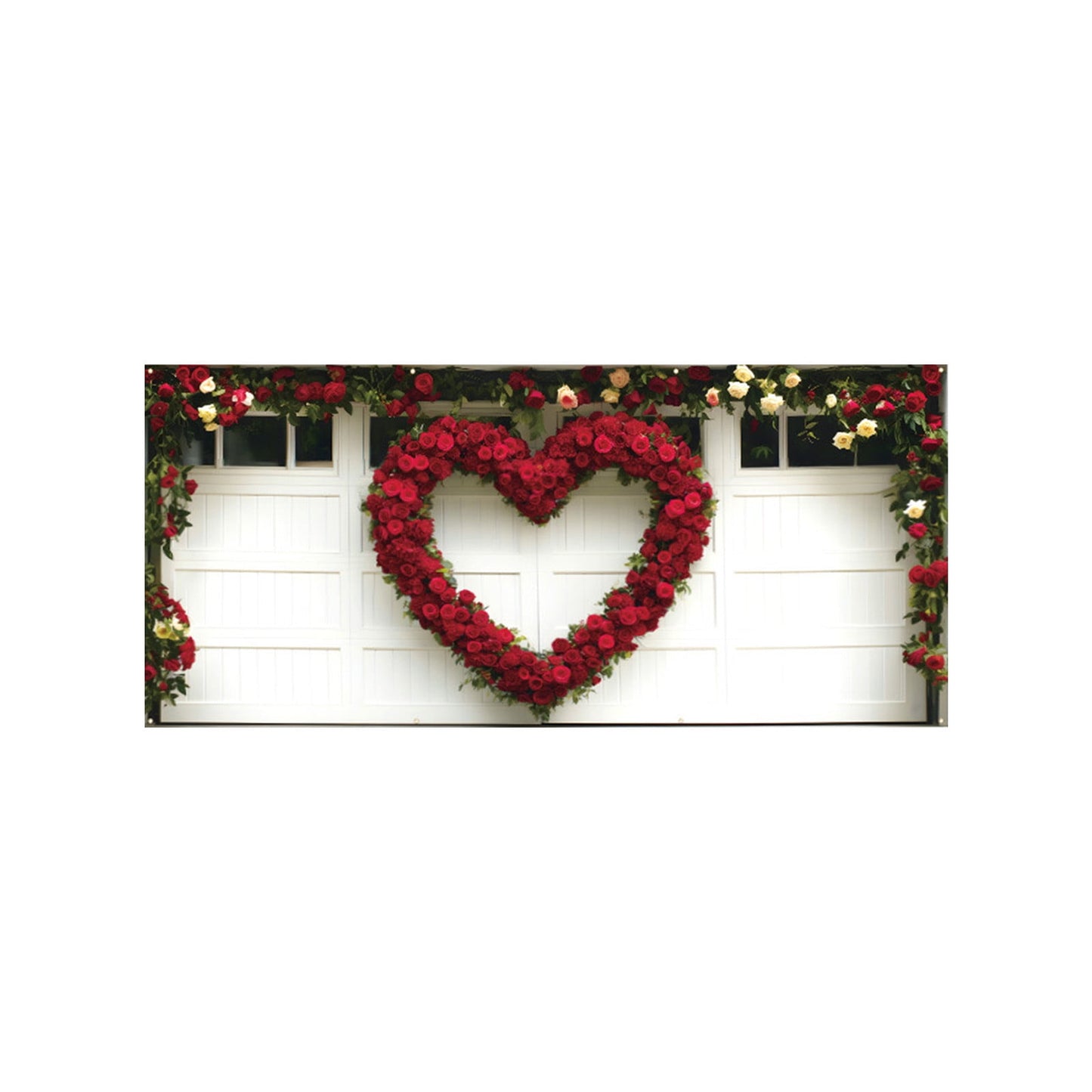 Mens Valentines Day Gifts Garage Door - Romantic Heart-shaped Background Garage Decorative Hanging Suitable For Party Decorations