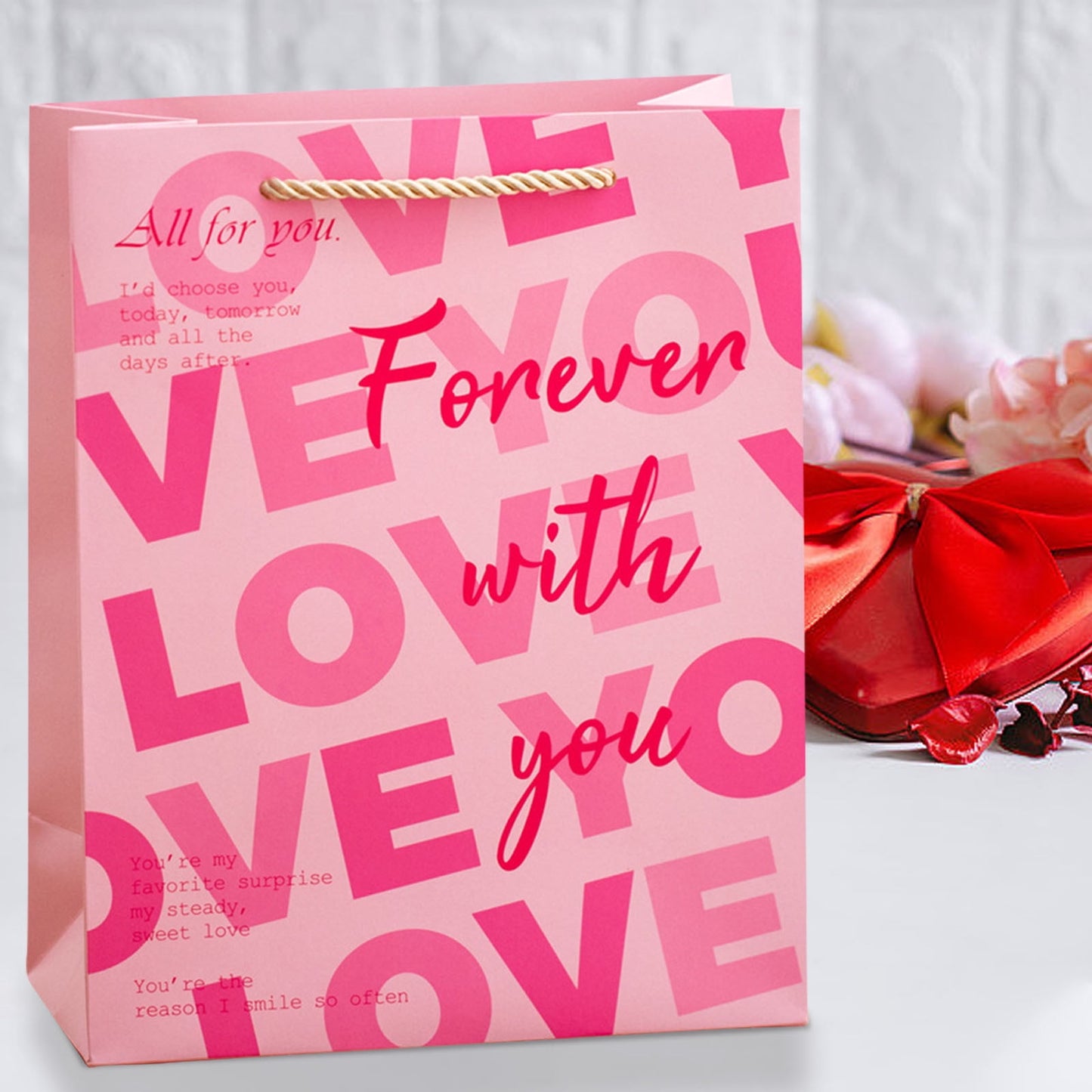 Valentine Gifts for Men Romantic Gift Bags For Couples To Exchange Gifts And Tote Bags