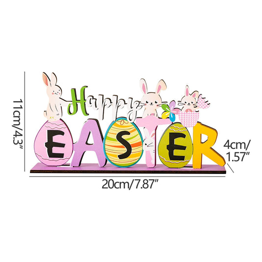Easter Decorations Indoor Happy Easter Tree Decoration Wooden Designs Crafts Decoration Event Party Supplie