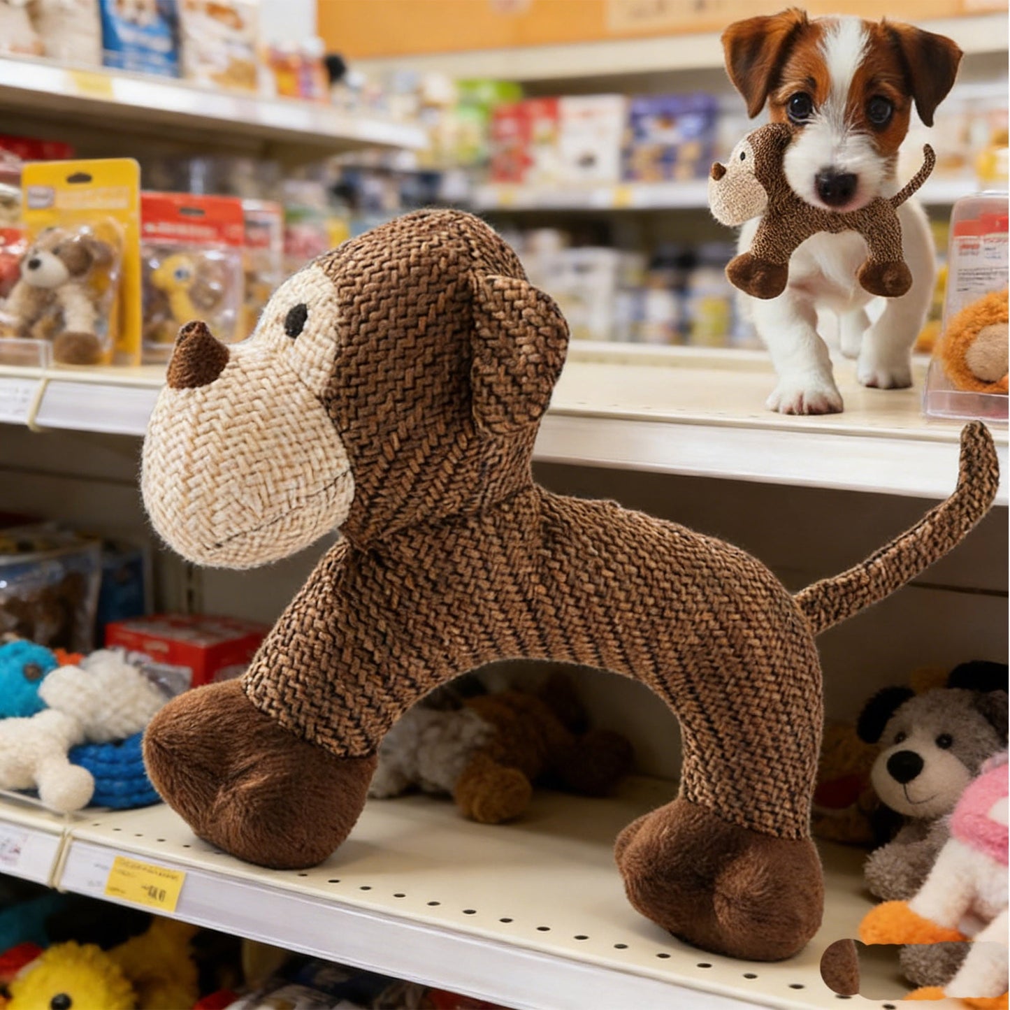Dog Toys for Aggressive Chewers Indestructible Dog Toy Christmas Dog Toys, Interactive Squeak Chew Toys for Puppy Teething, Tough Durable Pet Gifts for Holiday