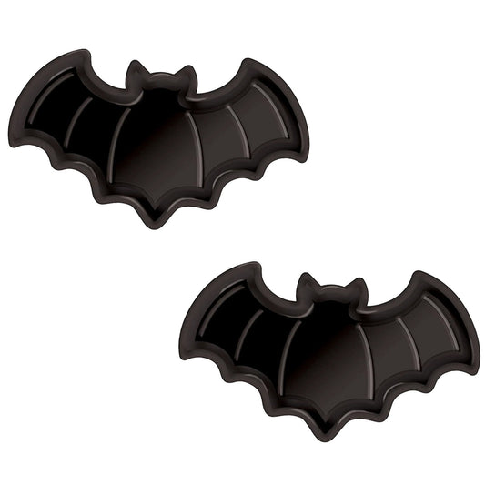 Halloween Plates,Halloween Ghost Plate,Reusable Halloween Plate for Everything from Desserts, Salads, Snacks, Candy, Appetizers and More,Halloween Party Decorations(Bat 2pcs 6in)