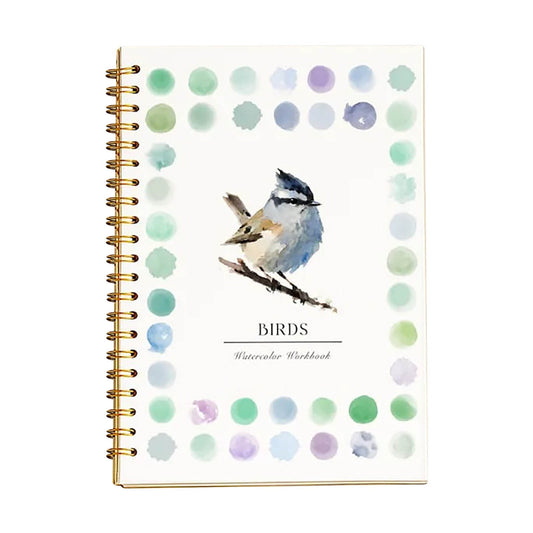 Watercolor Paint Book,Beginner-Friendly Watercolor Workbook,12 Colors Watercolor Paint Set With Paint Brush Pen,Painting Book For Kids,Water Colors Paint Adult Set(A Book 9*6.5in)