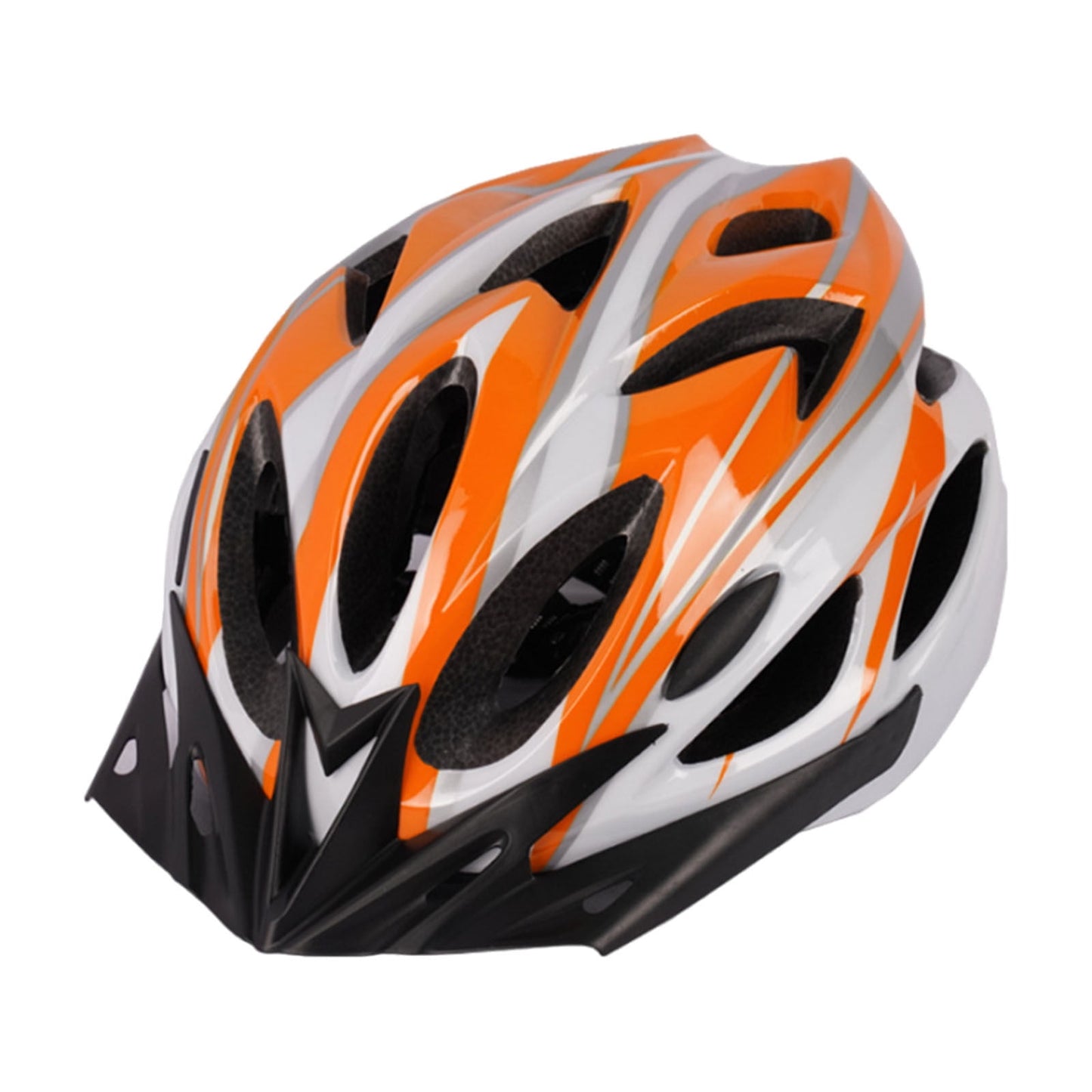 Adult Bike Helmet,Mountain Bike Helmet,Cycling Helmets Integrated Men's And Women's Road Cycling Helmets Cycling Equipment Helmet,Bike,Lightweight Modern Design(Orange Adult:25-23in)