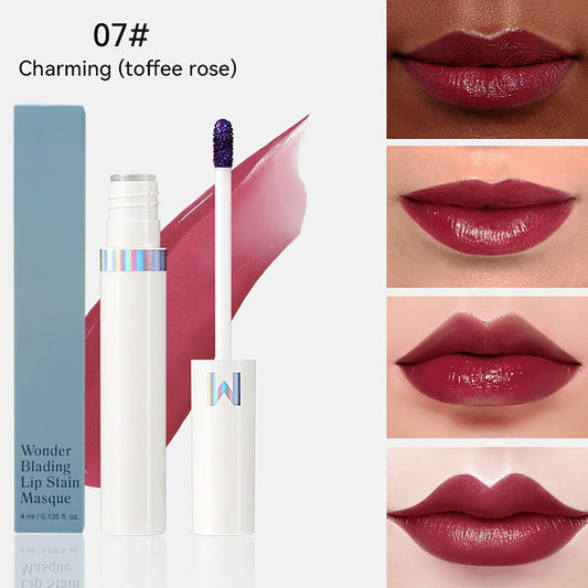Peel Off Lip Stain Tints, Peel Off Lip Liner Stain, Long-Lasting, Smudge-Proof, Waterproof Matte Lip Tint, Non-Sticky Lipstick High Pigment No Faded Smudge-proof Lip Stains, (#07, Toffee Rose)