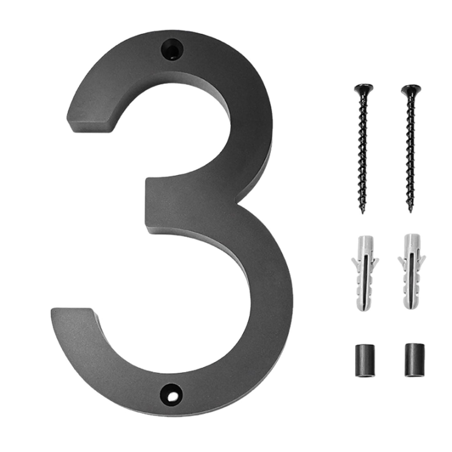 Mailbox Numbers for Outside,Metal House Numbers for Outside,House Address Numbers for Outside,Modern Floating House Number Creatives Digital House Number Acrylic Full(6in)