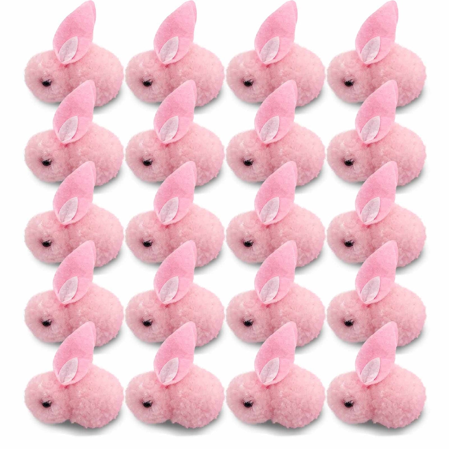 Easter Egg Rabbit Ornaments 20pcs Easter Decoration Mini Bunny Easter Bunny Doll Toy Gift
