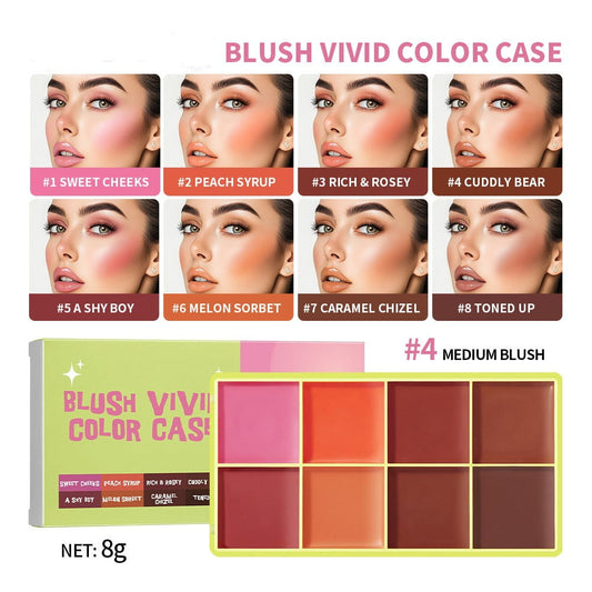 8- Color Contouring Cream, Covers Imperfections and Creates a Three-Dimensional Contour, Specially Designed for Mature Women, Suitable for Dry and Mature Skin