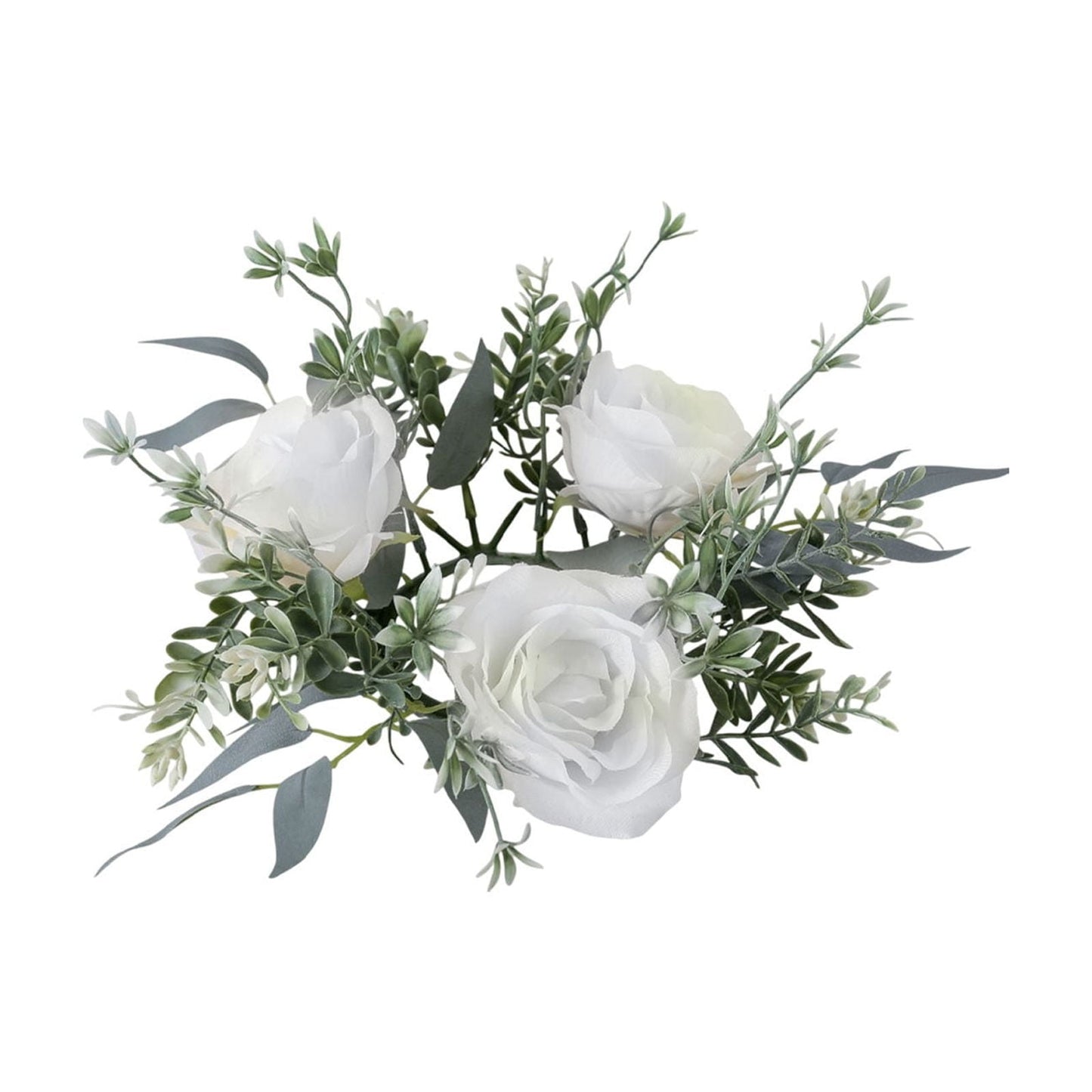 Galentines Day Decorations Artificial Valentine's Day Rose Candle Holders Wreath Wedding Decorations Artificial Floral Centerpiece