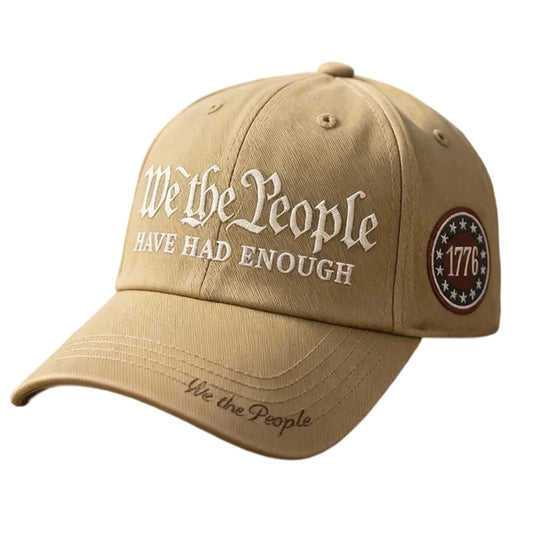 250 Anniversary Usa Hat,250 Year American Anniversary Hat,Vintage 250th Anniversary USA Hat We The People Have Had Enough Baseball Cap,Declaration Of Independence Hat(Khaki)