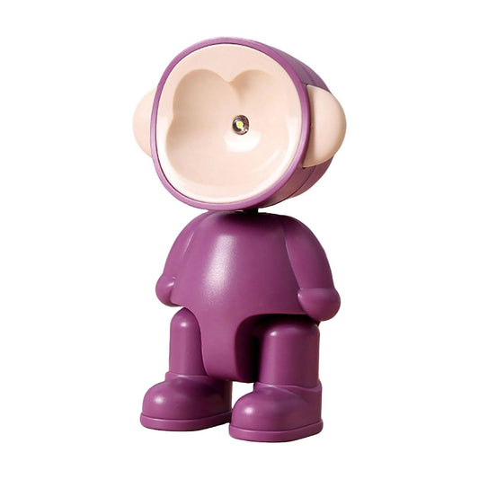 Animal Lamp & Mini Night Light, Cute Monkey Shape with Adjustable Pose, Multi-Color Options, Battery Operated, Portable Desk Pet Ornament, Perfect Gift for Kids Birthday or Home Decor