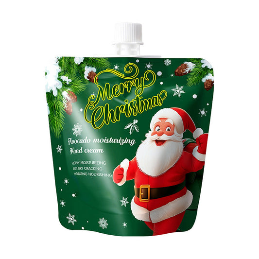 Christmas Hand Lotion, Natural Plant Fragrance Shea Hand Lotion for Dry Cracked Hands, Moisturizing Hand Cream for Women, Mini Travel Size Holiday Gifts, 1.06 oz (Avocados)