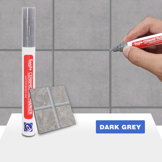 Grout Pen Dark Gray Tile Grout Paint Marker - 4ml Tile Beauty Styling Pen For Bathroom & Kitchen Grout Touch-Ups