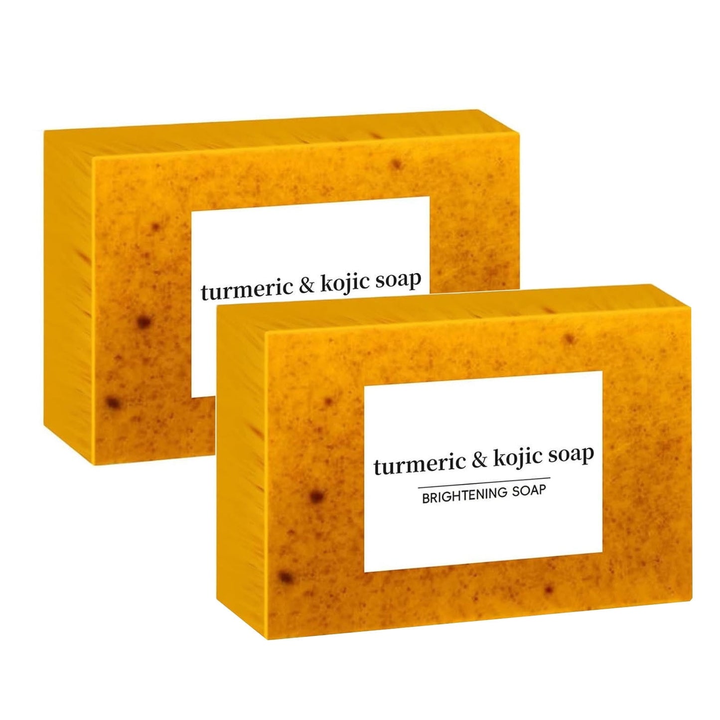 Gzwccvsn 2PCS Turmeric Soap Bar, Organic Turmeric Soap for Dark Spots & Acne, for Hyperpigmentation, Smooth Skin, All Natural Turmeric Soap Bar, Deep Cleansing Turmeric Soap