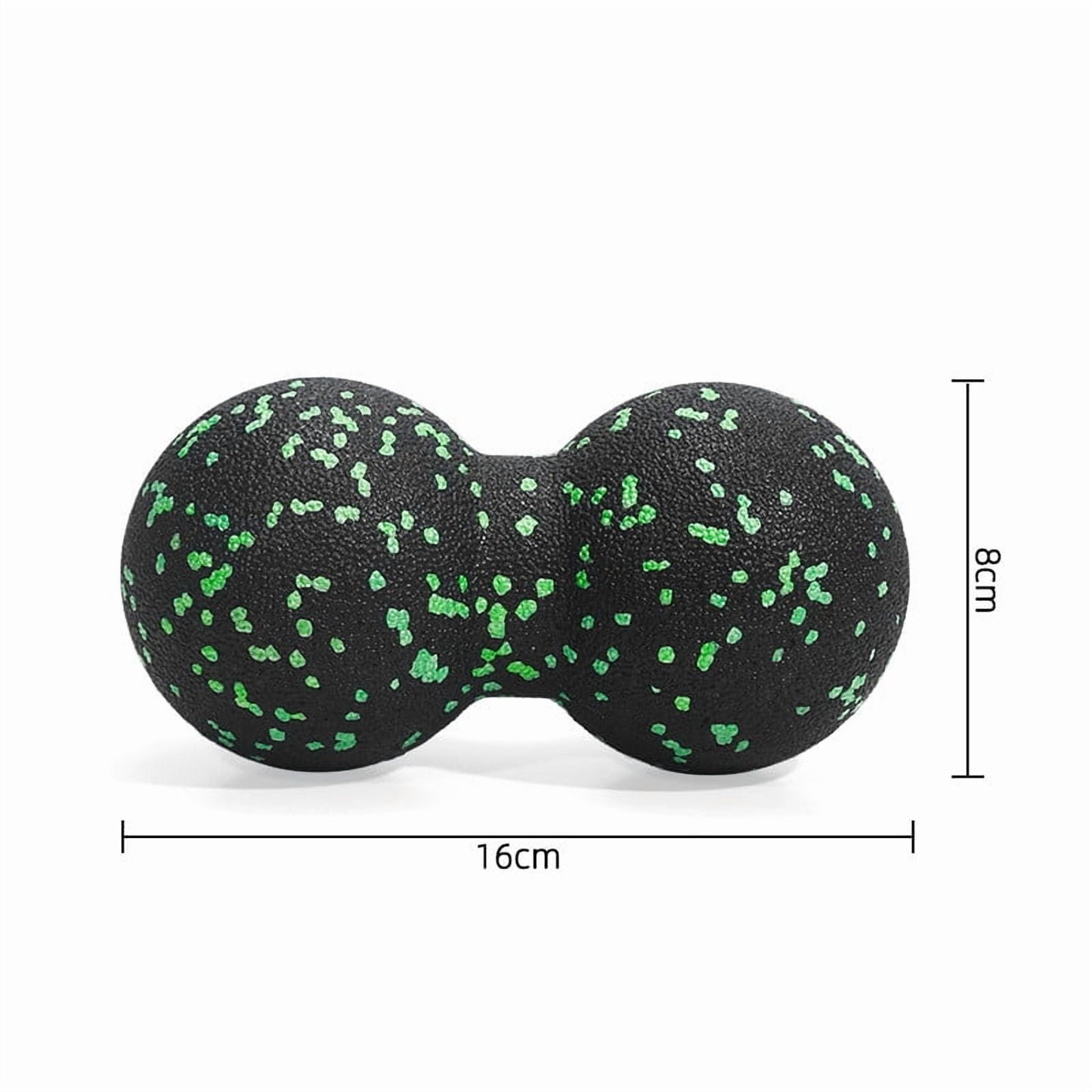 Hard Peanut Massage Ball, Double Lacrosse Massage Ball for Myofascial Release, Deep Tissue Massage Tool for Myofascial Release, Muscle Relaxer, Acupoint Massage