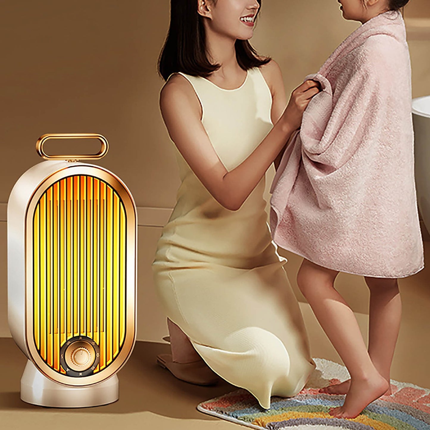 Heater Portable Energy-saving Adjustable for Office Dormitory Home 360¡ã Heating Multi-speed Compact Moisturizing Features Safe and Efficient Use