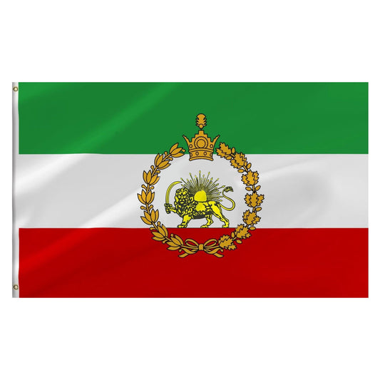 Iran Flag Double Sided 4.9x2.9Ft, Flag of Iran Outdoor Nylon with Grommets, Iranian Flag for Patriotic, Decorative & Solidarity Use