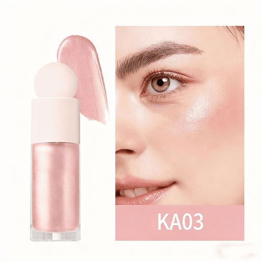 Liquid Highlighter, Highlighters Makeup for Long Lasting Shimmer Natural Glow, Waterproof Smooth Highlight Face Highlighters ,Silky Natural Glow Makeup Sparkly Highlighters for Face (KA03)