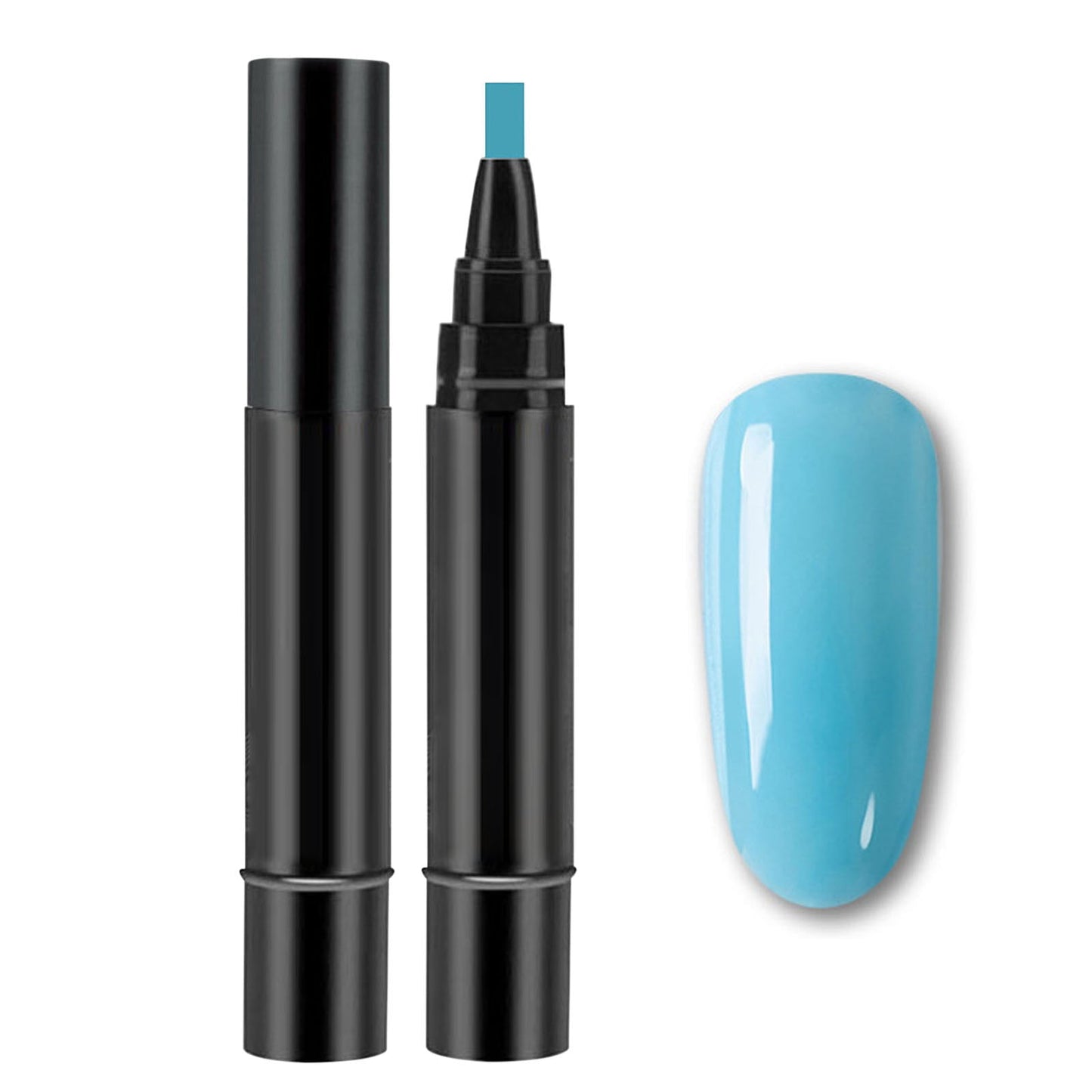 Nail Polish Pen, 3 In 1 Nail Gel Pens, Nude Natural Color Builder Base, Quick Dry Long Lasting Gel Polish, Beginner Friendly Nail Art Pen, Soak Off One Step DIY Gel Nail Polish Pen (#036)