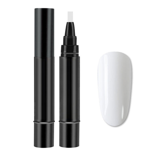 Nail Polish Pen, 3 In 1 Nail Gel Pens, Nude Natural Color Builder Base, Quick Dry Long Lasting Gel Polish, Beginner Friendly Nail Art Pen, Soak Off One Step DIY Gel Nail Polish Pen (#002)