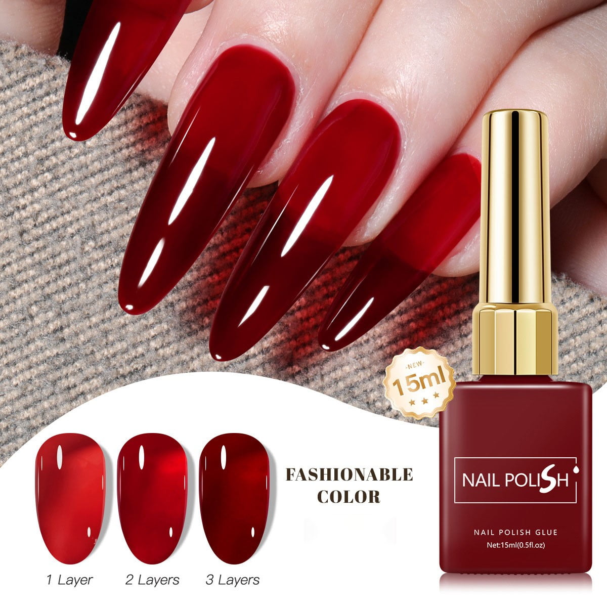 Sheer Nude Gel Nail Polish, Transparent Sheer Colors Soak Off UV Light Cure Gel Polish, Neutral Jelly Gel Polish, Single Bottle Soak off UV LED Cured at Home Salon DIY French Manicure Nails Art