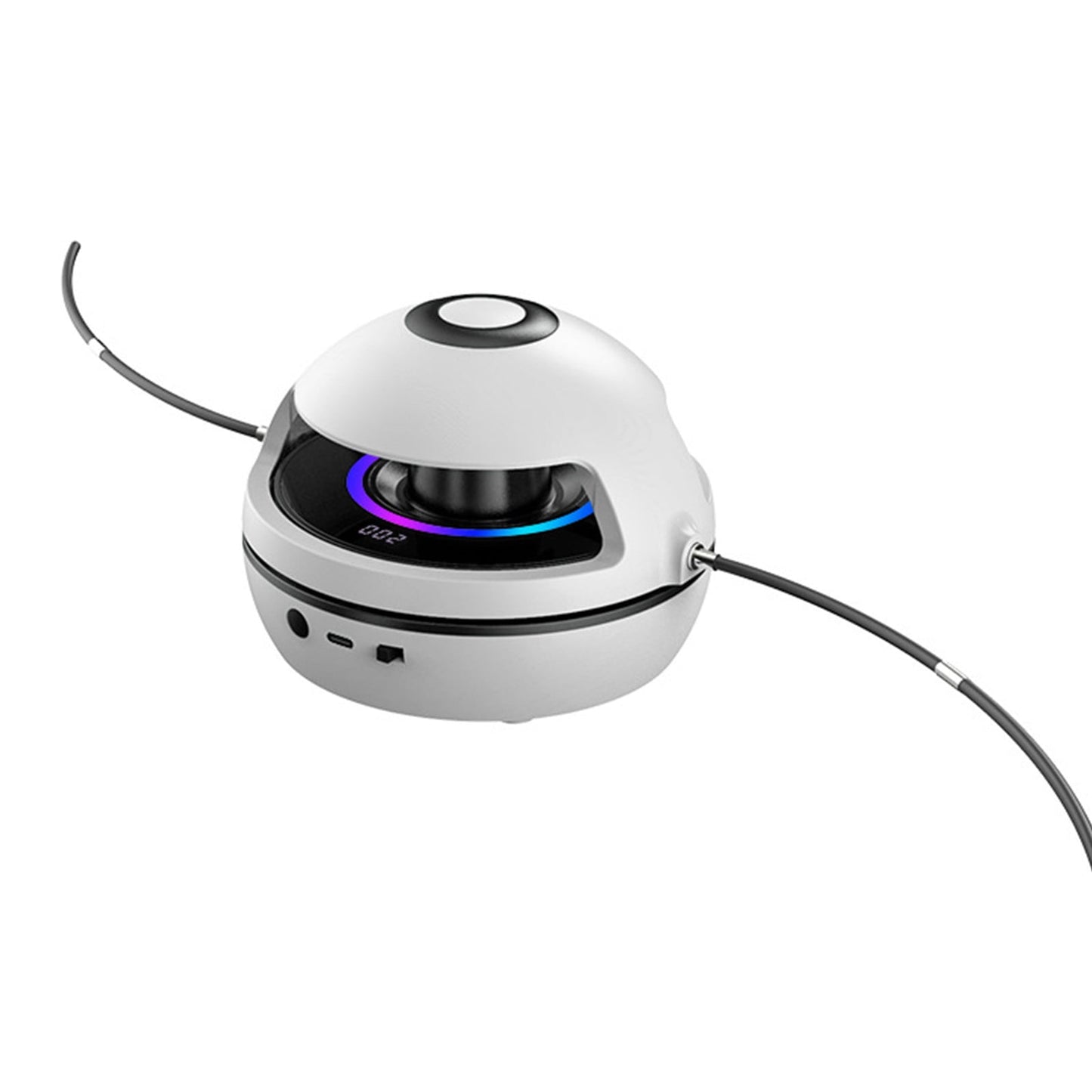 Smart Rope Skipping Machine with LED Lights, Cordless Rope Skipping & Ropeless Rope Skipping for Kids & Adults, Bluetooth Music & Remote Control