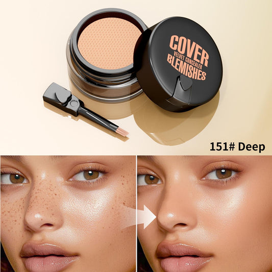 Tattoo Cover up Makeup,Air Cushion Concealer Design with Make up Brush and Mini Face Puff,Natural Cover up Tattoos and Scar,Invisible, Waterproof Body Concealer Makeup