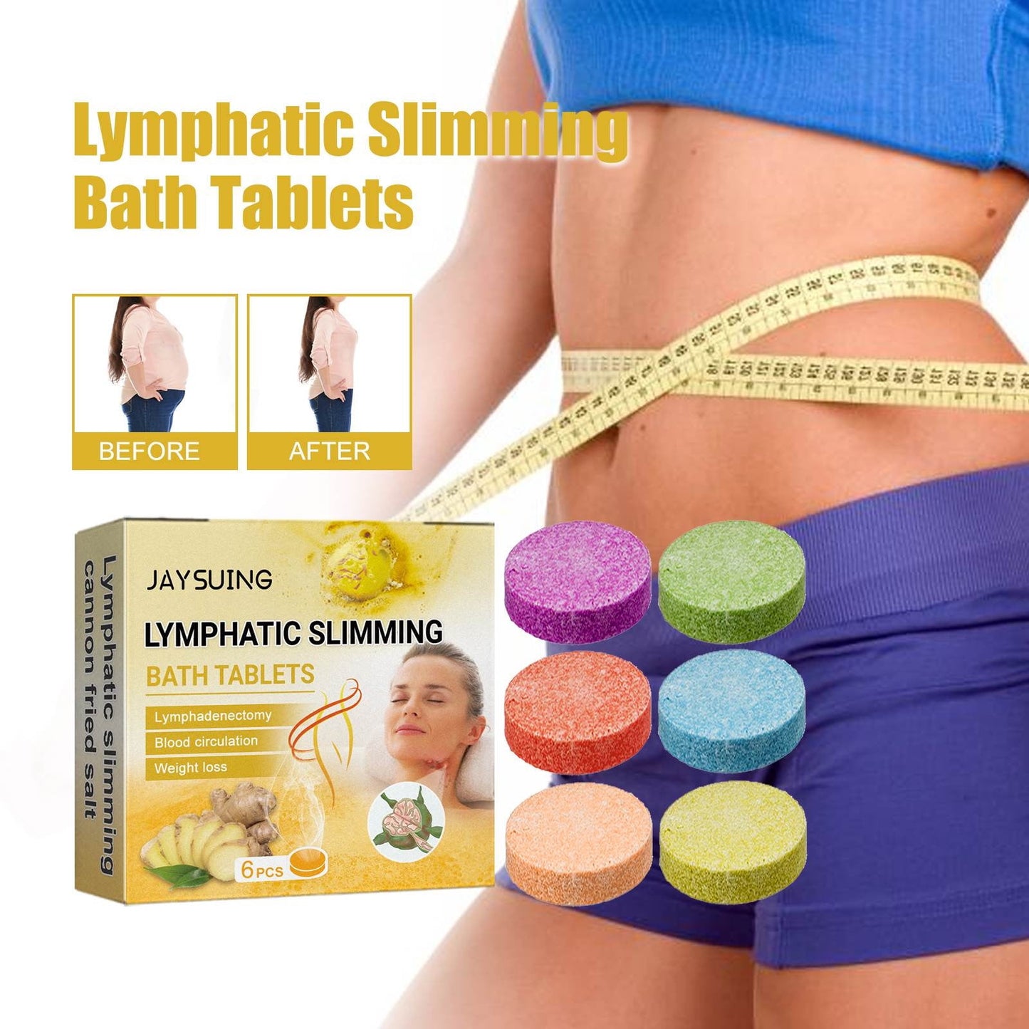 YiFudd Shower Steamers Aromatherapy - Variety Pack Of 6 Shower Tablet. Self Care And Relaxation Gifts For Women And Men
