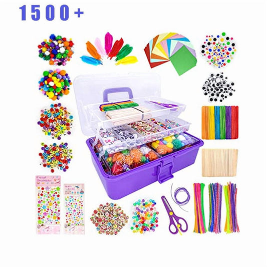 Arts and Crafts Kit for Kids Ages 2-4 Kids Art Set Craft Kits, DIY Tote Box Children¡¯s Gift Set with Complete Art Supplies for Toddler Creative Play