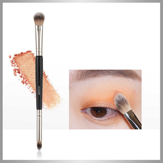 Dual-Ended Eyeshadow Brush, Eye Makeup Brush Smudge Brushes, Premium Synthetic Eye Makeup Bushes for Blending Liquid Foundation Cream Powder Cosmetics